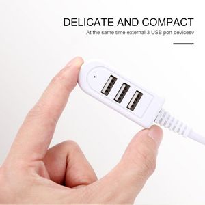 Audio Cables Usb Splitter One For Three 3A Charger Converter Extension Cable Line Expansion Multi-port Hub Digital Data Cables Accessories