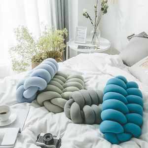 Pillow Handmade Knot Baby Nap Office Waist Back Stuffed Toys For Kids Store Decoration Sofa Lumbar Tie Up Decorative