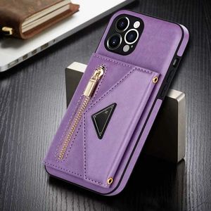 Designer Phone Cases Luxury Kickstand Card Pocket Phonecase Rose Gold Red Leather Case Shell For IPhone 14 Pro Max 13 12 11 XS XR 8P 7 Top
