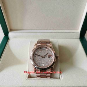 Orologio da uomo BP Factory A2836 40mm 228235-0036 President Diamond Dial 18K Rose Gold Orologi di moda Svizzero ETA 2836 Movimento meccanico automatico Orologi da polso da uomo