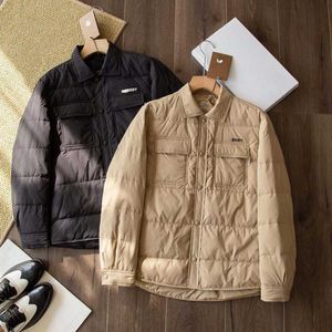 BB Winter Mens Down Screeter Justicer Plaid Down Coat Men Men Windbreaker Man Style Style Cardigan Parka Coats