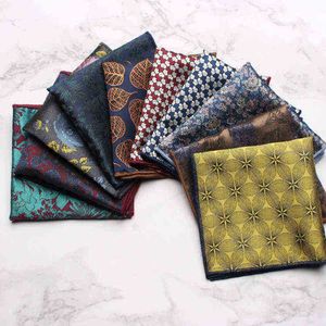 Lenço vintage de Linbaiway para masculino Pocket Square Towel Polyester Polykerchief Pocket Toard Schenf J220816