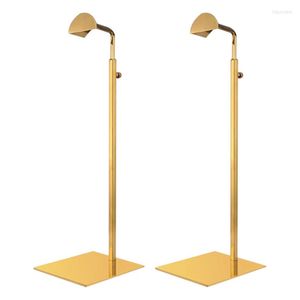 Ювелирные мешочки 2pcs Display Stands Регулируемая подставка для кошелька в высоту - металлическая сумочка набор одиночка L подвесной крючок 1