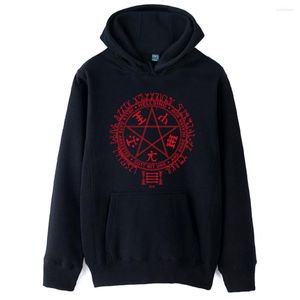 Herr hoodies hellsing Star Pentagram Motto Organization Ultimate Alucard Transcendent Autumn Winter Fleece Man Boys Ziiart