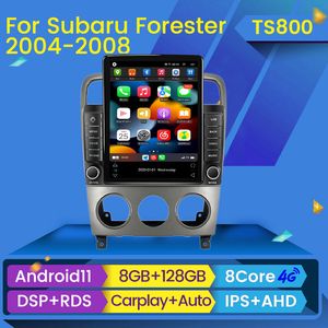Автомобильный DVD Радиоплеер для Subaru Forester SG 2002-2008 Tesla Style Android 11 Multimedia Video Navigation 2 DIN Autoradio