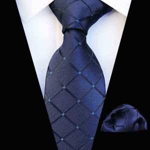 Linbaiway Tie Set for Men Fashion Tie Shandkief Men Classic Plassed Evening Seck для свадебного обычая J220816