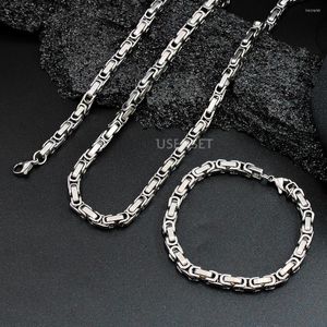 Kedjor Creative Vintage Byzantine Halsband för män Rostfritt stålkedja smycken Tillbehör aldrig bleknar punk chocker ys376