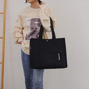 Evening Bags CB Simple Canvas Tote Bag Women 2022 Fashion Large Capacity Shoulder Female Casual Shopper Designe Handbag