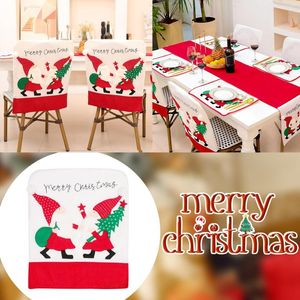 Fodere per sedie Fodera per cuscino per panca Pranzo di Natale Cucina per la casa Decorazione per feste rosse