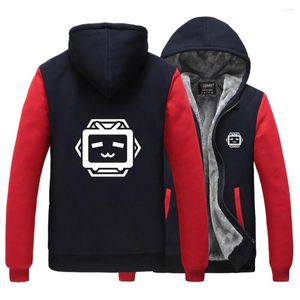 Herrtröjor Azur Lane Sweatshirt Kläder tryckt Bili Sakura Empire Logo Tjock Keep Warm Zipper Jacket