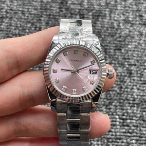 C Sapphire Designer Titta på automatiska maskiner 31mm Kvinnor Titta på 316 Rostfritt stål Glasflickor Damer Mekanisk vikespänne med säkerhet