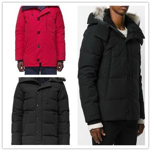 2022SS Men's Down Parkas Designer Männer Kanada Chateau Parka Black Navy Grey Jacket Winter Coat Jackets Schichten Pelz Verkauf mit Online männlich Homme Doudoune