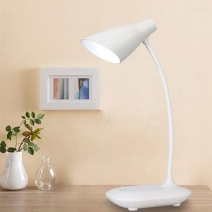 مصابيح الجدول AC 5V USB القراءة Light Touch 3 Files Dimleds 14 Bedside Book Book Study Office Workbench Lamp