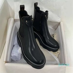 Beaubourg Angle Boots Женские короткие рыцарские сапоги модельер зимний бренд Martin Black Calfskin Вечеринка 31