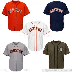 Custom 2019th Men Women Youth Kids Baseball Jerseys Blank No Name No Number White Gray Grey Navy Blue Orange Green Salute to Service