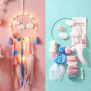 Decorative Figurines Dream Catcher Craft DIY Kit Handmade Home Wall Decor Birthday Party Baby Shower Bridal Wedding Nursery