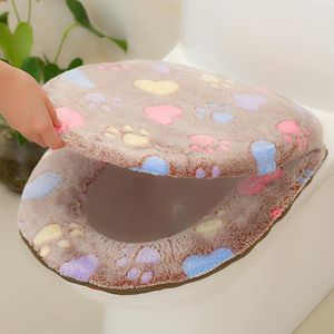 Toilet Seat Covers Universal Cover Set Winter Cushion Washable Bedit Pad Bathroom Decoration Accessories Close Stool Mat