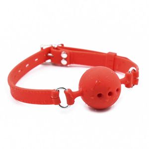 Articoli di bellezza Vendita Soft Safety Silicone Bocca aperta Gag Ball BDSM Bondage Slave Giocattoli erotici sexy Per donna Coppie Giochi per adulti