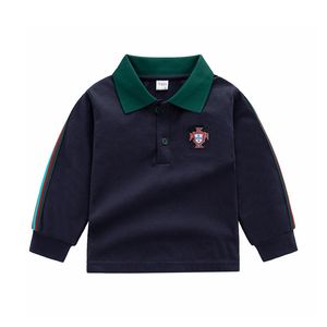 Jungen Polo T -Shirt 100% Baumwolle Kleinkind Sweatshirt drehen Kragen Baby Tops Tee Kinder Hemd Kinder Kleidung