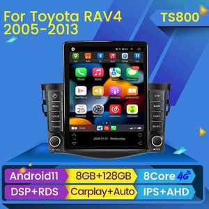 Android 11 Car dvd Radio Player 2Din for Toyota RAV4 Rav 4 2005-2013 Tesla Style Multimedia Video DSP Navigation GPS 4G WIFI