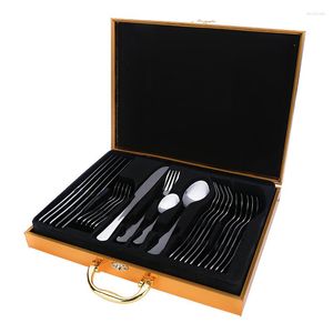 Set di stoviglie per le posate per le posate EL 304 Ushi cucina in acciaio inossidabile set di bistecca regalo piatti per la cena da cucina portatile da cucina portatile