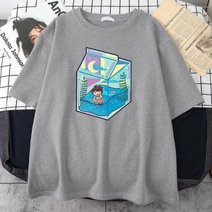 メンズTシャツ漫画の男性Tシャツファッション有名な高品質の服oネックルーズ