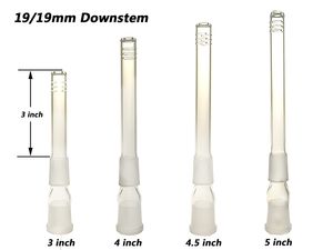 Glass Downstem for Hookah parts and Accessories 19/19mm diffuser with 6 Cutting 3inch-5inch DS002