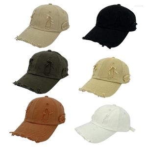 Ball Caps Vintage Hole Sport Cap Baseball Trendy достигла пика All-Match Sun Защита для спортивного спорта на открытом воздухе.