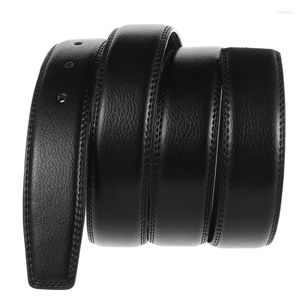 Belts Pin Smooth Buckle Belt Body For Men Women Black Leather Fashion Classic Designer High Quality Drop Luxury Waist Tape