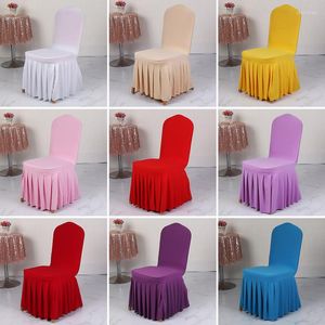 Chair Covers Wedding Milk Silk Cover Solid Color Elastic El Seat Package Wholesale