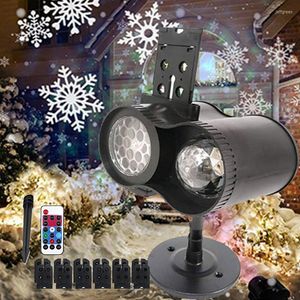 Christmas Snowflake Laser Projector Light Led Moving Pattern Outdoor Landscape Halloween Xmas Lamp