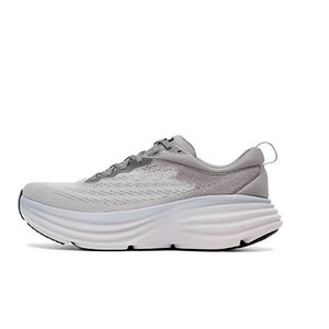 Hoka One Bondi 8 Running Shoes Athletic Local Boots Clifton 8 White Training Sneakers مقبولة على نمط الحياة امتصاص الصدمات السريع DE