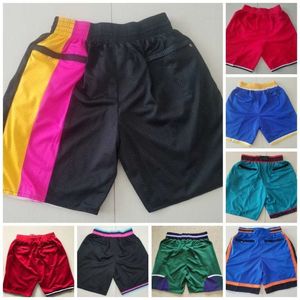 Apenas shorts de bolso de basquete vermelho azul preto branco tamanho s m l xl xxl