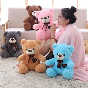 Cute Teddy Bear Plush Toy Small Doll Cushion Blanket Summer Cool Air Conditioning Blanket Soft Plush Covering
