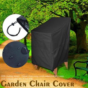 Chair Covers Black Garden Cover Anti Dust Waterproof Windproof Oxford Fabric Furniture Home Storage El Stacking Outdoor Patio