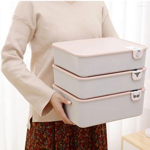 Storage Drawers Underwear Box With Lid 1/10/15 Grids Home Wardrobe Drawer Closet Organizer Case For Socks Panties Bra