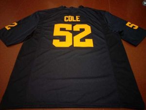 Custom #52 Mason Cole Michigan Wolverines Jersey Size S-4xl ou personalizado qualquer nome ou número de camisa