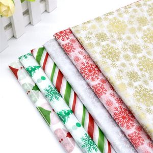 Gift Wrap 10pcs Tissue Paper 5066CM Craft Floral Christmas Wrapping Home Decoration Festive Party Supplies