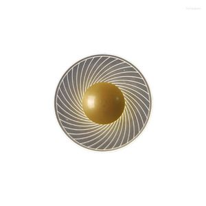Ceiling Lights LED Wall Lamp Golden Acrylic Bedroom Petals Simple Bar Counter Wrought Iron Living Room Study Shopping Mall Model