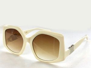 Нерегулярные солнцезащитные очки бежевое золото/коричневые женщины с затены