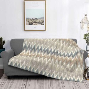 Coperte Plaid in pile ultra morbido Camouflage Zigzag Coperta da tiro Coperta calda Flanella Bohemian Geometrica per letto Trapunta divano ufficio