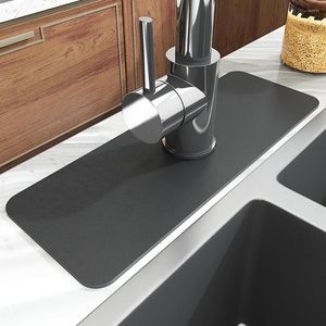 Tapetes de mesa Torneira de torneira Pia para a almofada de secagem para o apanhador de gotejamento de banheiro de cozinha absorvente de diatomita absorvente watertap