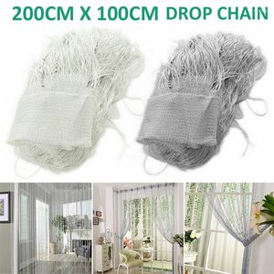 Curtain Arrival Dew Drop Chain Bead Door String Room Divider Bug Screen Beaded Replacement Office Home Decoration