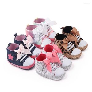 First Walkers Born Baby Shoes Unisex Walker Infant Toddler Bambini Ragazzi Ragazze Sneaker in tela con suola morbida