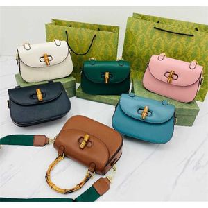 Väskor lyxdesigner handväskor varumärke mode kvalitet toppkvalitet hög axel bambu kvinnor totes kedjor telefon väska plånbok kors kropp metallisk