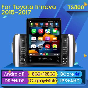 Auto dvd radio multimedia video stereo Android 11 per Toyota Innova 2015-2017 Tesla Tipo Navigation GPS RDS BT BT