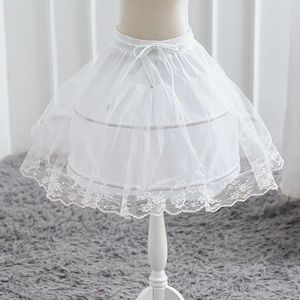 Petticoats Düğün Gelin Aksesuarları Küçük Kızlar Crinoline Beyaz Uzun Çiçek Kız Resmi Elbise UNTERSTERT
