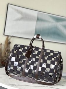 Designer Chess Keepall Bandouliere 50 Boston M20864 Handväska axel Travel Bag 7a Bästa kvalitet