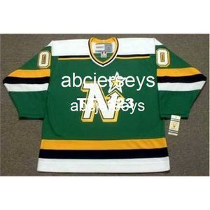 Masculino MINNESOTA NORTH STARS 1980 CCM Vintage RETRO Home Hockey Jersey Stitch qualquer número de nome