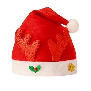 Cappelli Sciarpe Set Cappellini da baseball Cappellini da baseball Cappello da Babbo Natale per adulti Festa Natale Natale Forniture unisex Cappelli da baseball per le vacanze Teste piccole Capanna estiva da uomo